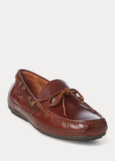 Men's Polo Ralph Lauren Roberts Leather Driving Shoes | 027391LJW